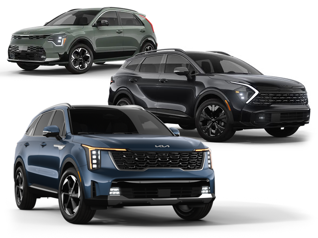 Niro EV, Sportage & Sorento